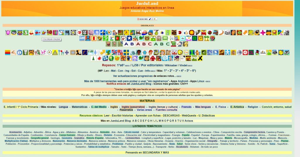 Juegos educativos online: JueduLand Juegos educativos online: JueduLand