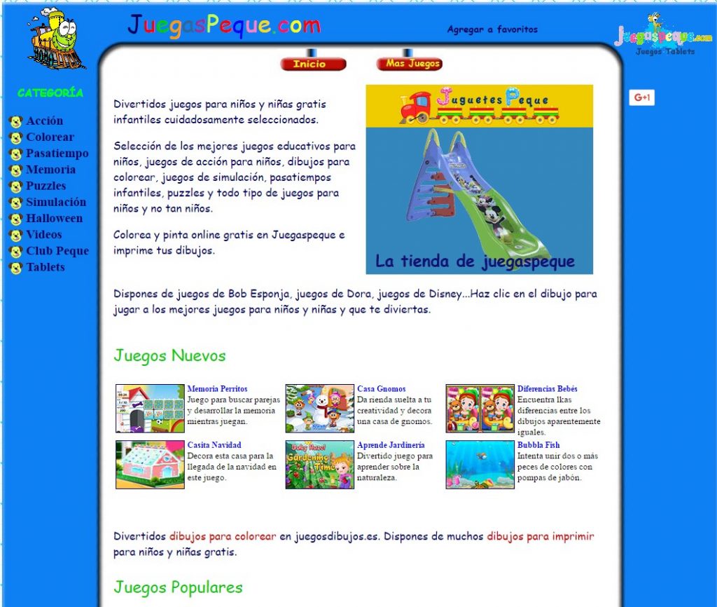 Juegos educativos online: Juegaspeque Juegos educativos online: Juegaspeque